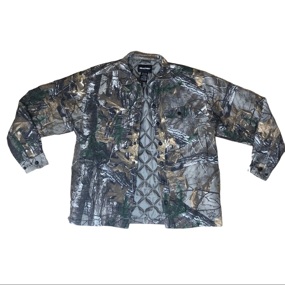 RealTree Camo Padded Work Button Up Jacket